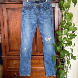 Urban Outfitters BDG mid rise slim straight jeans distressed